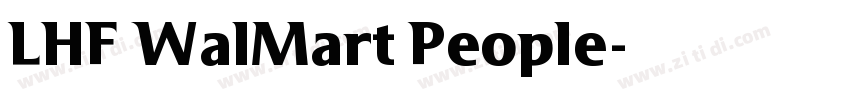 LHF WalMart People字体转换